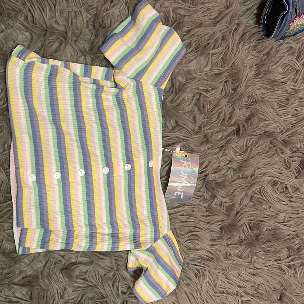 colorful crop top